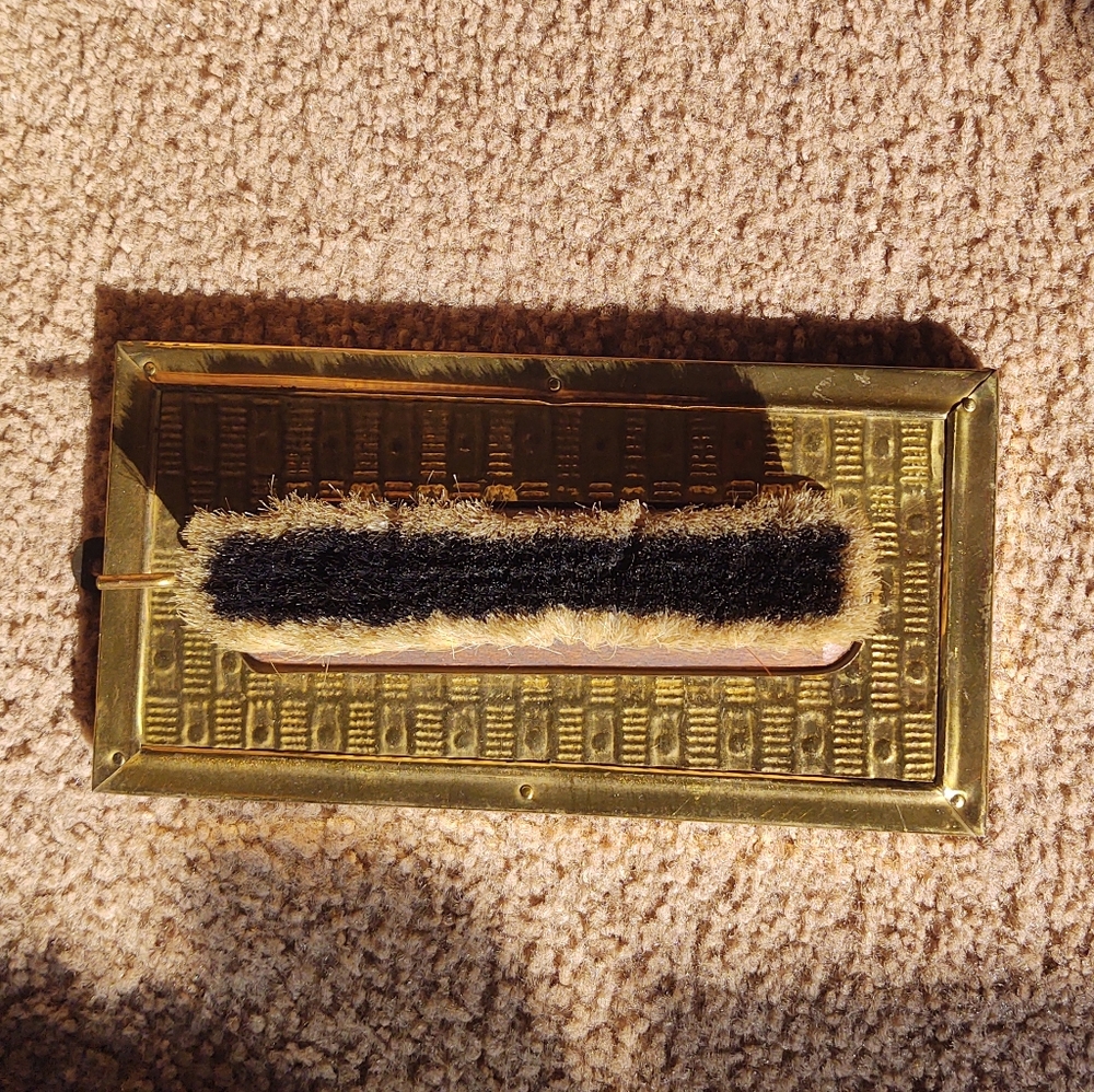 AntiqueVintage brass boot shine brush wall hanging - Picture 6 of 10